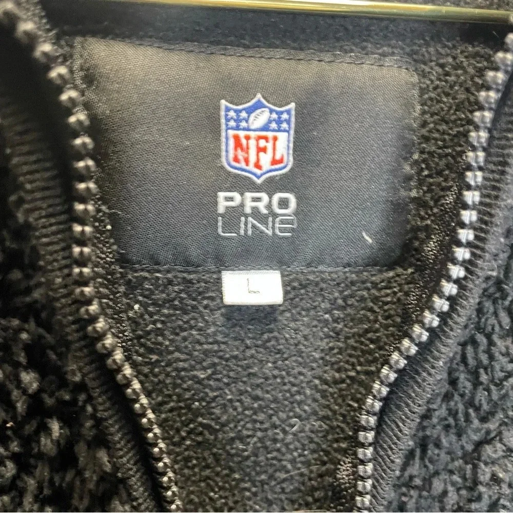 NFL Pro Line LA Chargers Black Fleece Full Zip Hooded Jacket